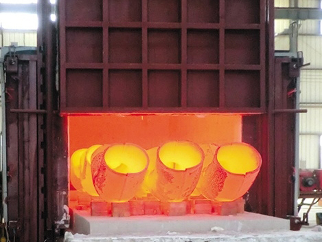 Natural gas heating furnace