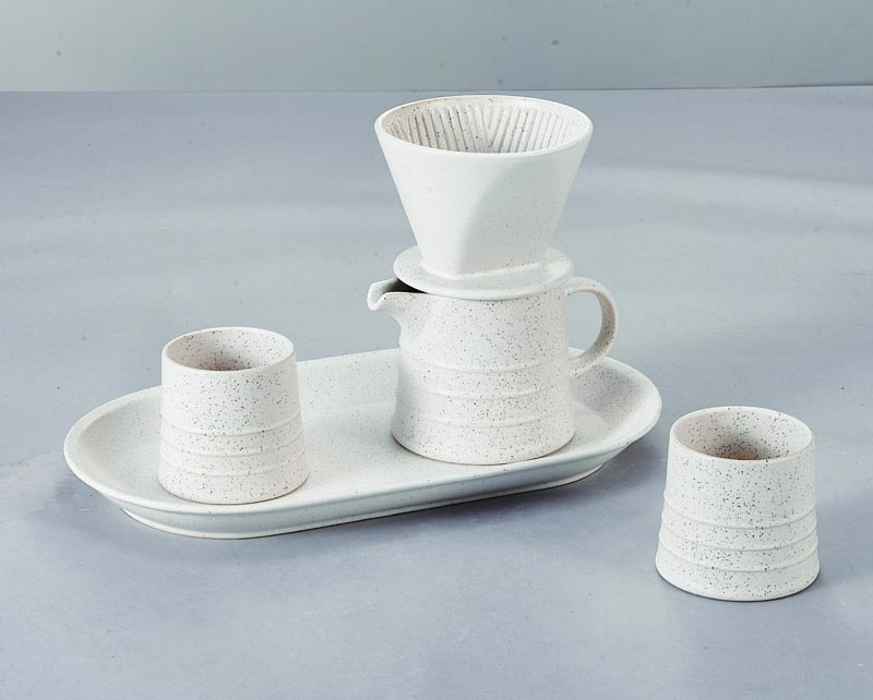 White porcelain non-slip design hand-brewed coffee set filter cup sharing pot sharing cup