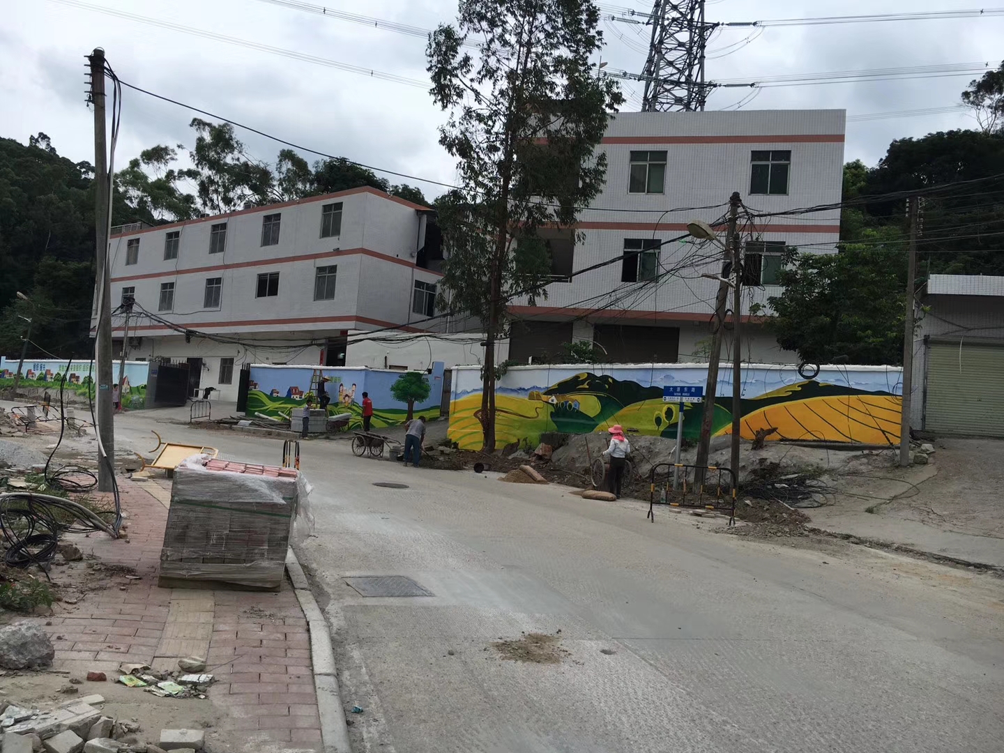 广州白云区城市建设文化墙 社区文化墙