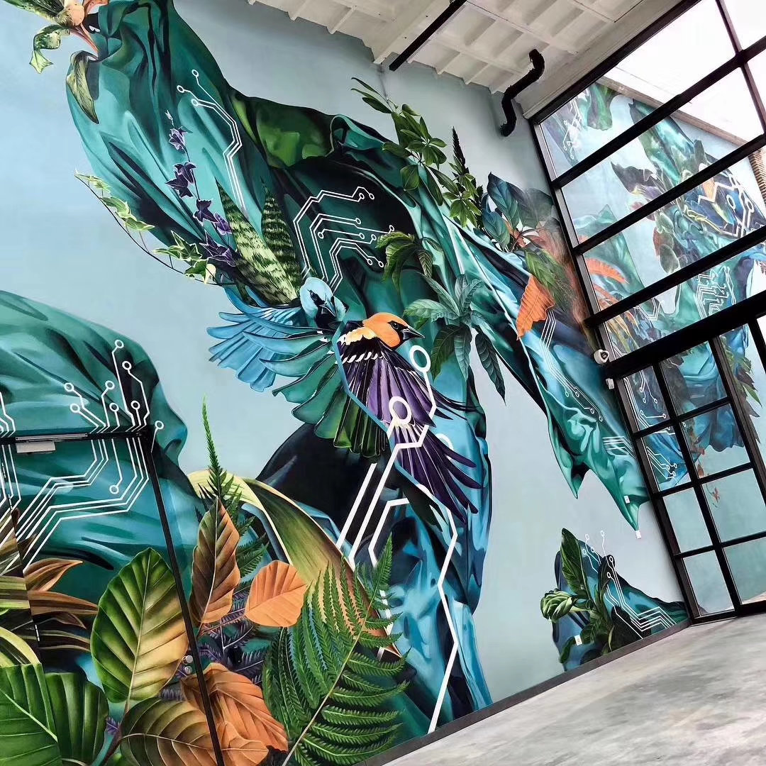 创意园墙绘涂鸦 创意涂鸦 精品墙体彩绘 超写实墙绘