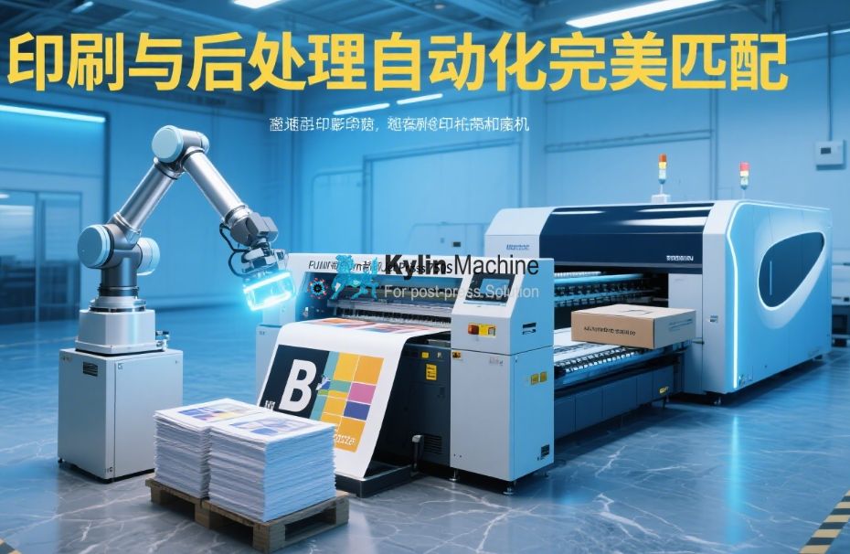 Robotic arm working on a packaging production line