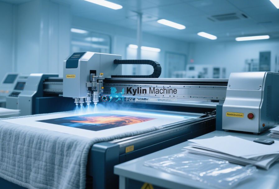 An illustration showing the Nanography printing process