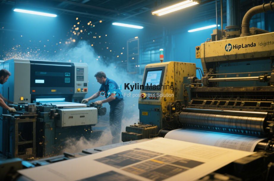 A world map with key industrial printing hubs highlighted