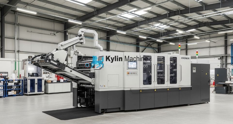 An operator efficiently managing a print job on a digital console.