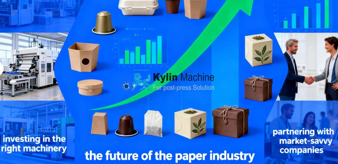 alt with keywords='a factory floor with modern paper packaging machinery'