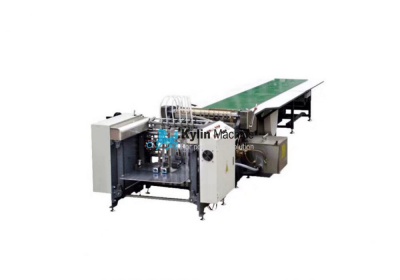 Glue machine with delivery belt