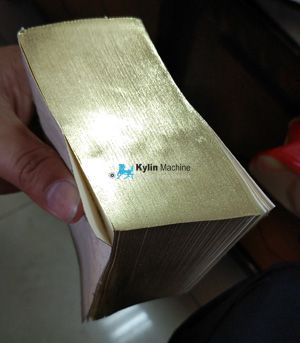 Bible book edge gilding machine