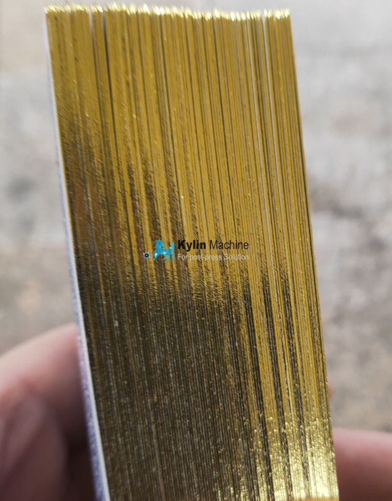 Card edge gilding machine
