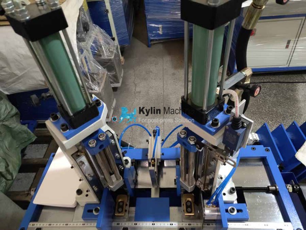 Book block trimming machine
