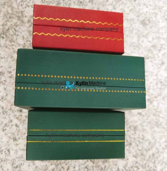 Jewelery box edge gilding machine