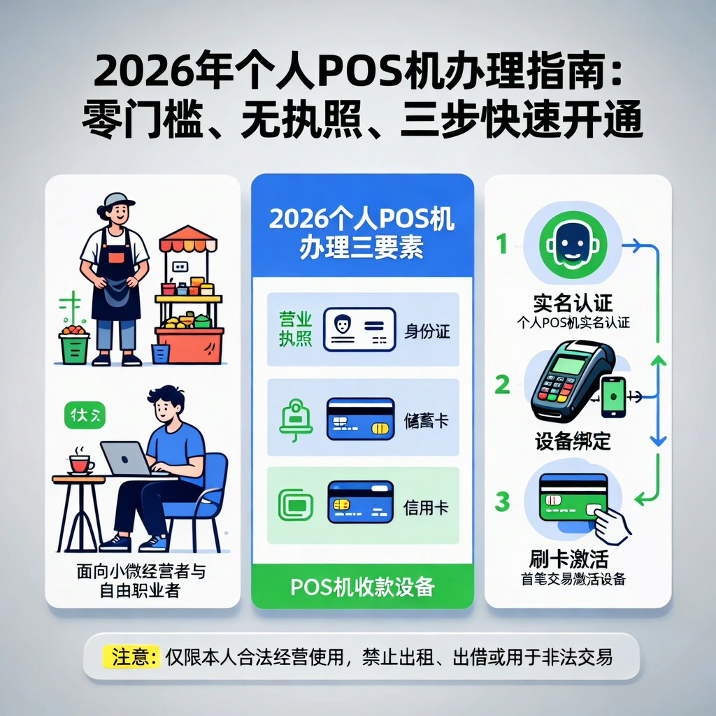 2026年个人POS机办理指南：零门槛、无执照、三步快速开通