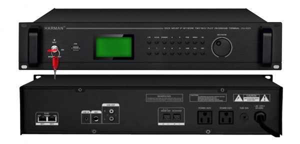 机架式IP网络双向点播对讲终端