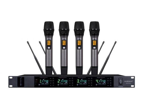 一拖四无线话筒（手持、领夹、头戴、鹅颈）