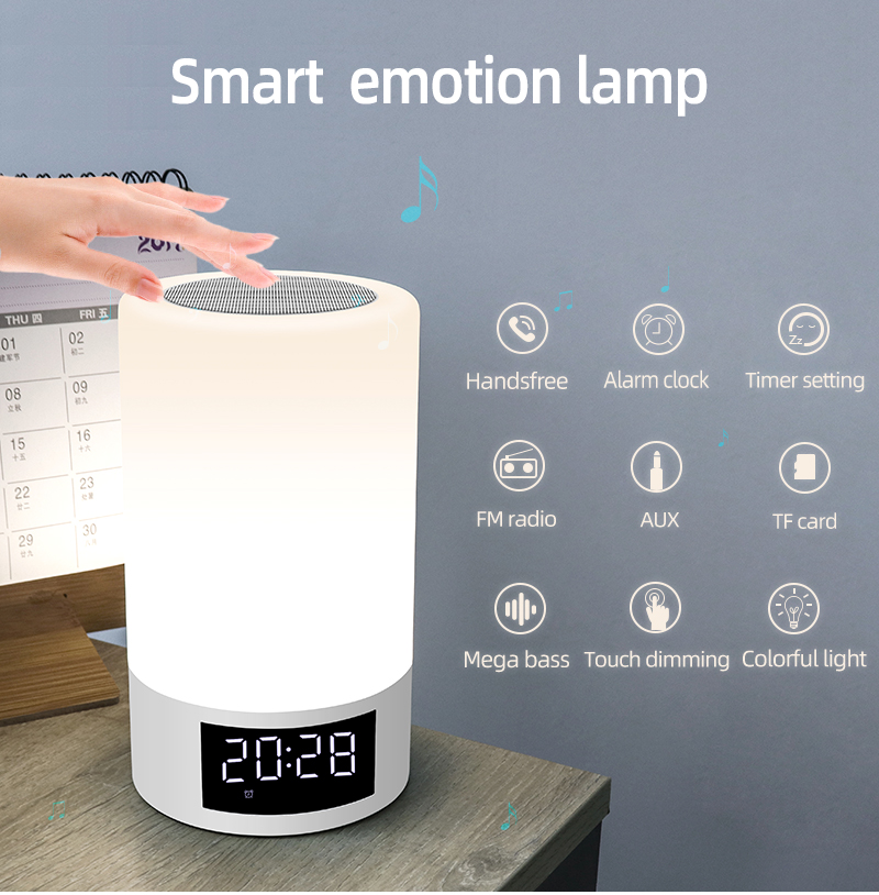 Night light bluetooth speaker