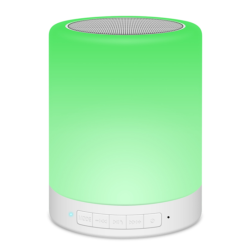 Touch Lamp Bluetooth Speaker with Colorful LED Light | Portable Music Lamp | TF Card & AUX Input | 2000mAh Battery | Gift for Home & Outdoor