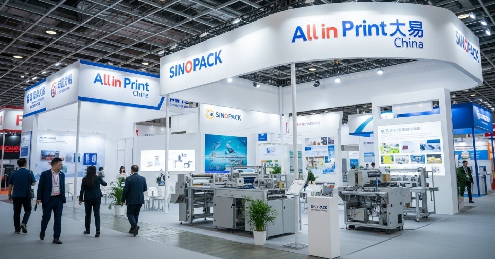 A modern factory floor in Asia with automated packaging machines
