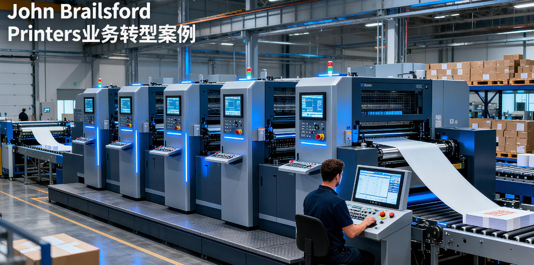 A modern printing press in action