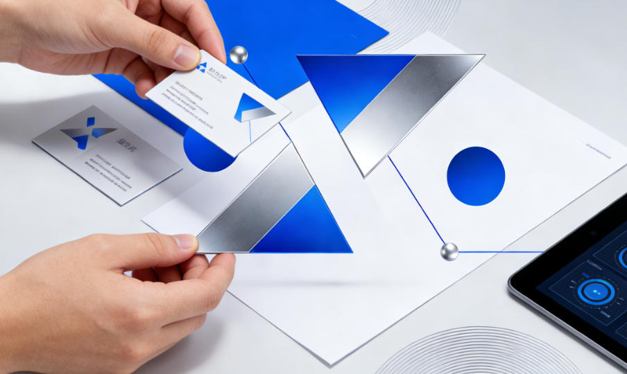 A comparison of an old logo and a new, modern logo