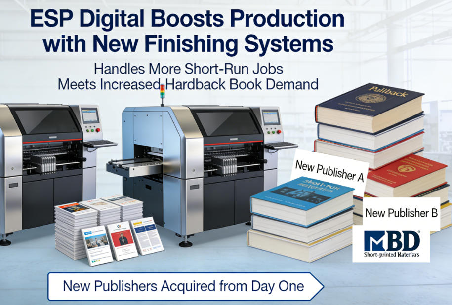 A modern printing press in action