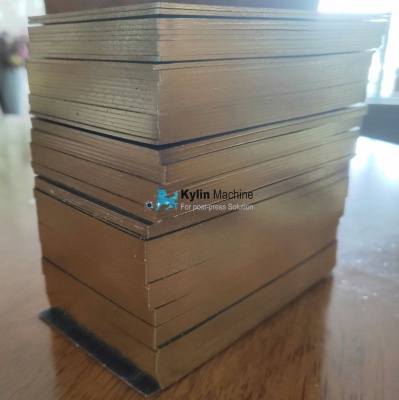 Card edge gilding machine