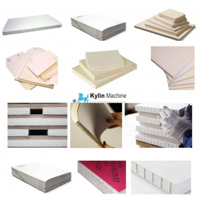 Book block gumming and drying machine