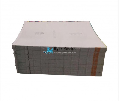 Book block gumming and drying machine