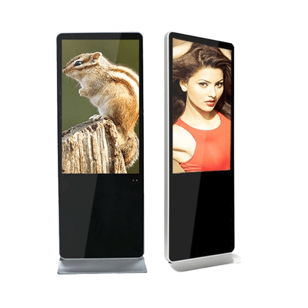 65” floor-standing digital signage with wifi 4k resolution ultra-thin style