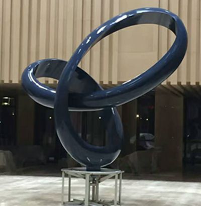 南京高科总部新大厦不锈钢雕塑项目成功交付
