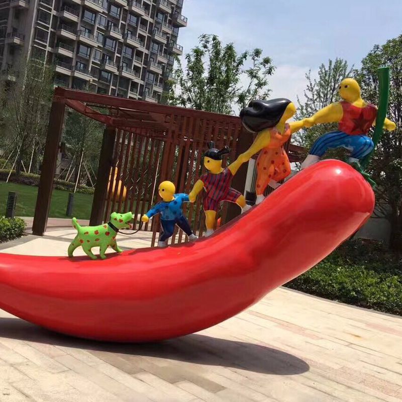 人物卡通玻璃钢雕塑