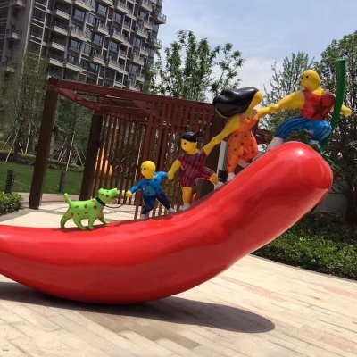 人物卡通玻璃钢雕塑