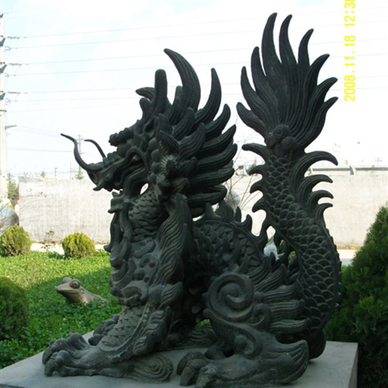 麒麟锻铜雕塑