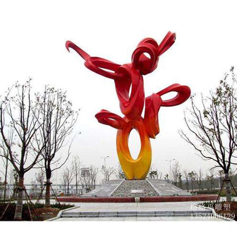 房地产市政景观小区氟碳漆金属烤漆不锈钢雕塑
