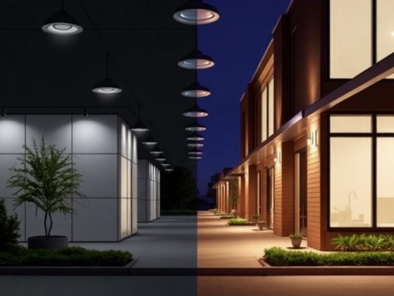 What It Is: Commercial vs. Residential Lighting