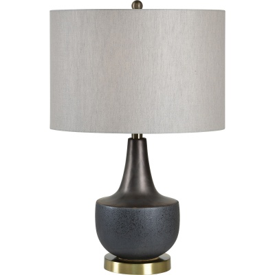 JLT1336 Table lamp - Ceramic with black powder coated finish 