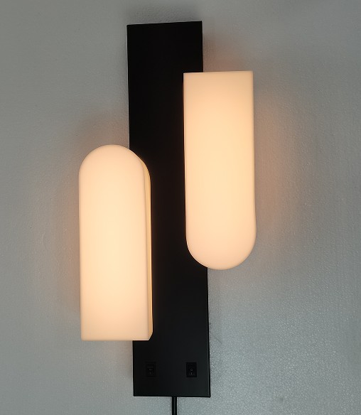 Hampton Inn Kinetic Scenic Scheme By Hilton Guestroom Queen Room Two Bed Double Twin Headboard Sconce Integrated LED