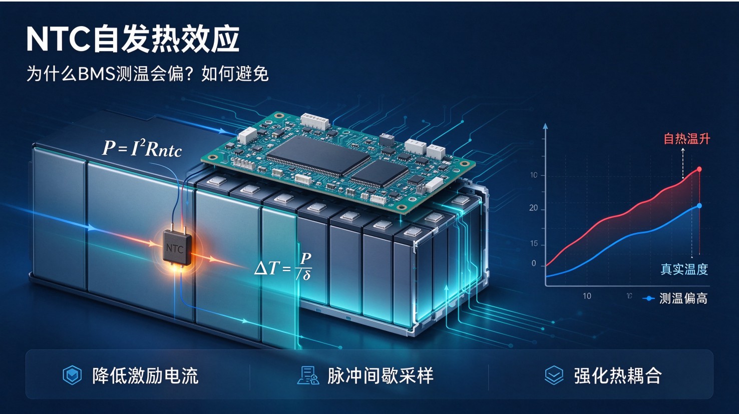 NTC 自发热效应：为什么 BMS 测温会偏？如何避免