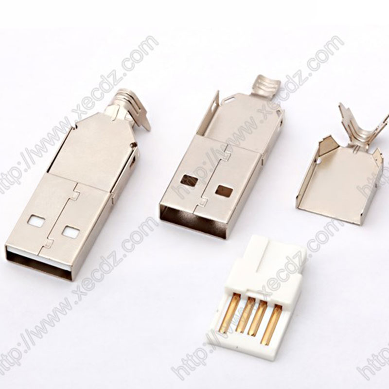 USB2.0-A-M三件式