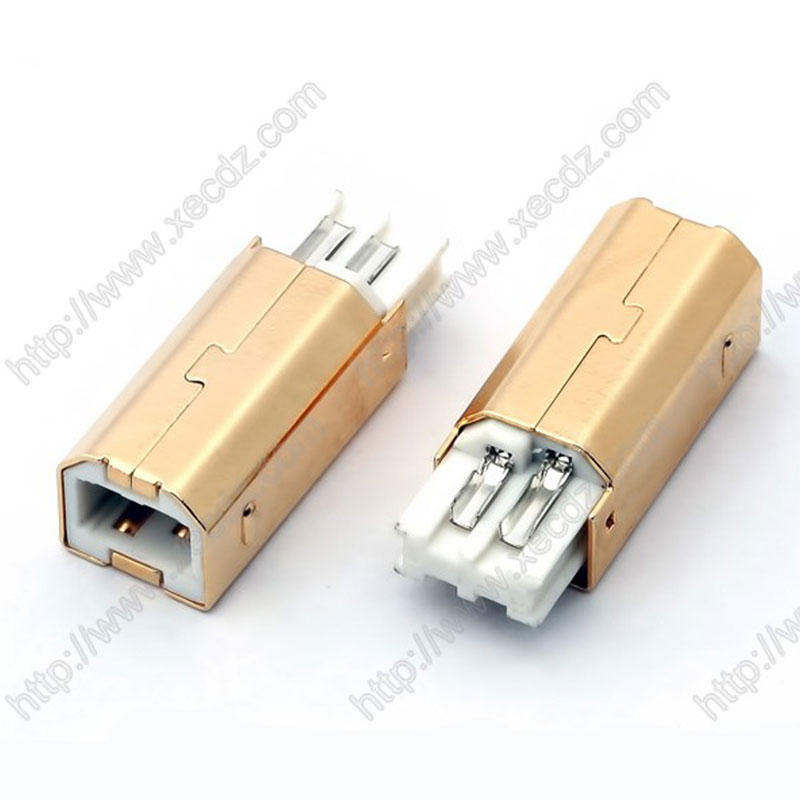 USB-B公短体焊线