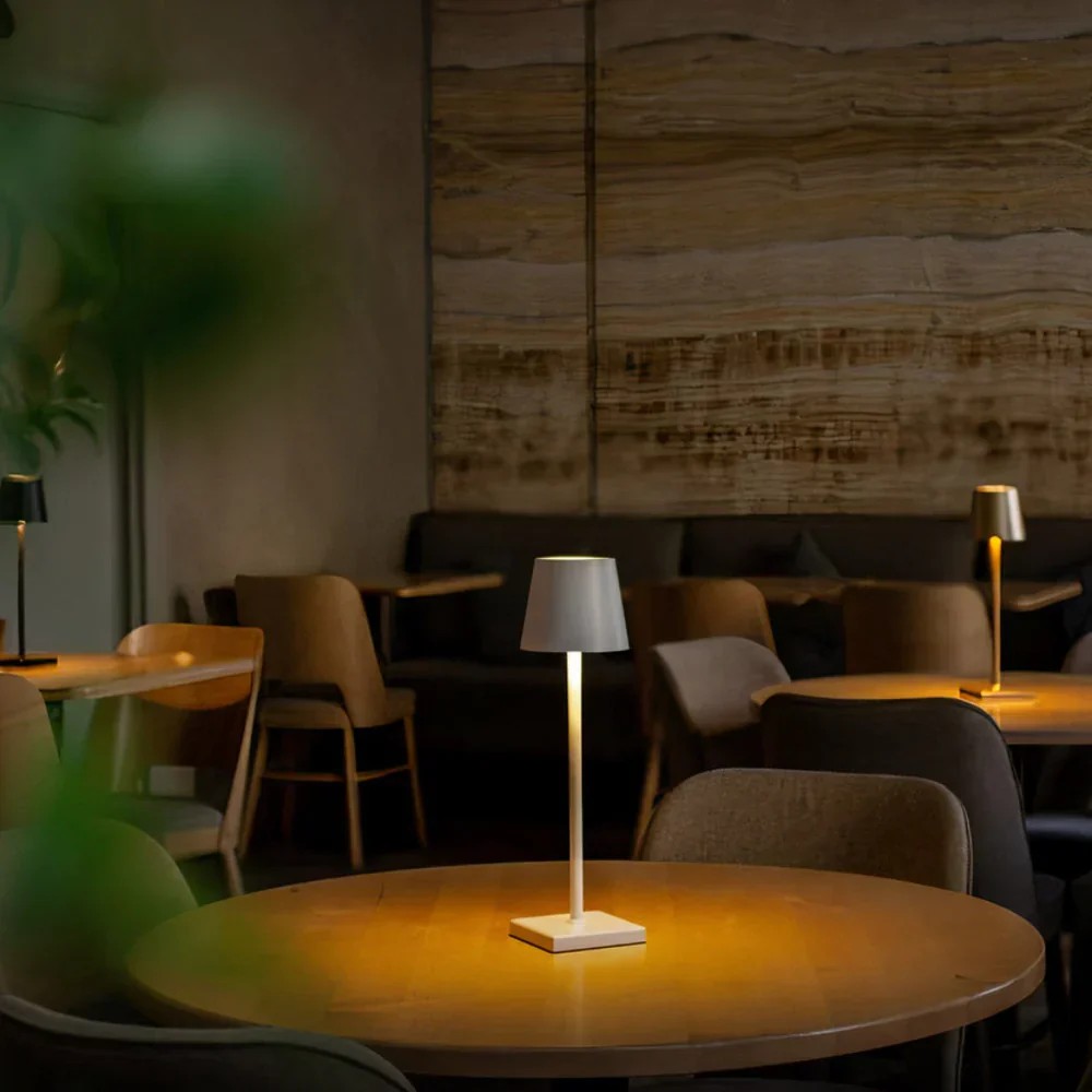 GlowBeam Rechargeable LED Table Lamp, 3000K Warm White, IP65