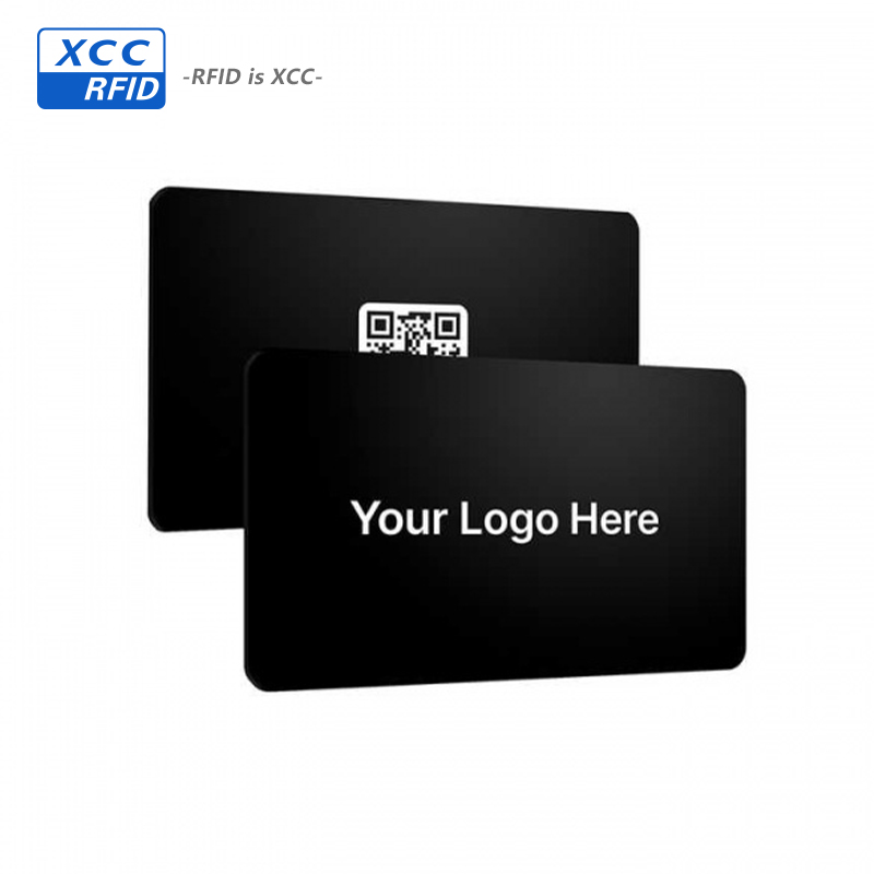 Custom Printable Social Media NFC Ntag216 PVC Cards Mate Surface 