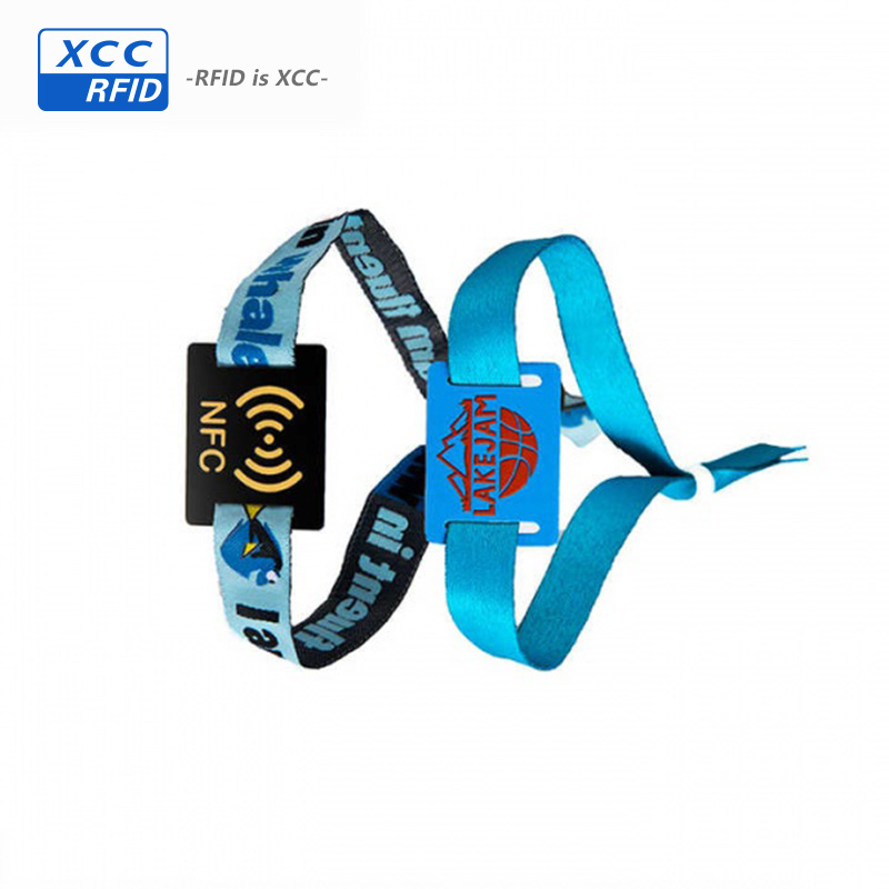 Social Distancing Wristband Woven NFC Band nfc wristbands