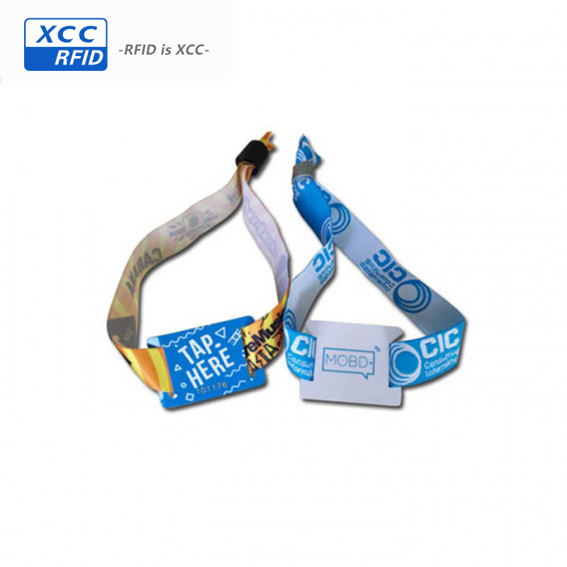 Social Distancing Wristband Woven NFC Band nfc wristbands