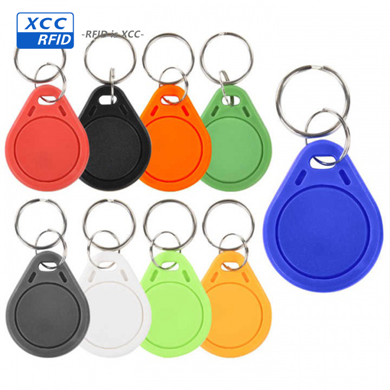 Rewritable UID 13.56Mhz ABS Keyfob RFID Key Fob with keychain
