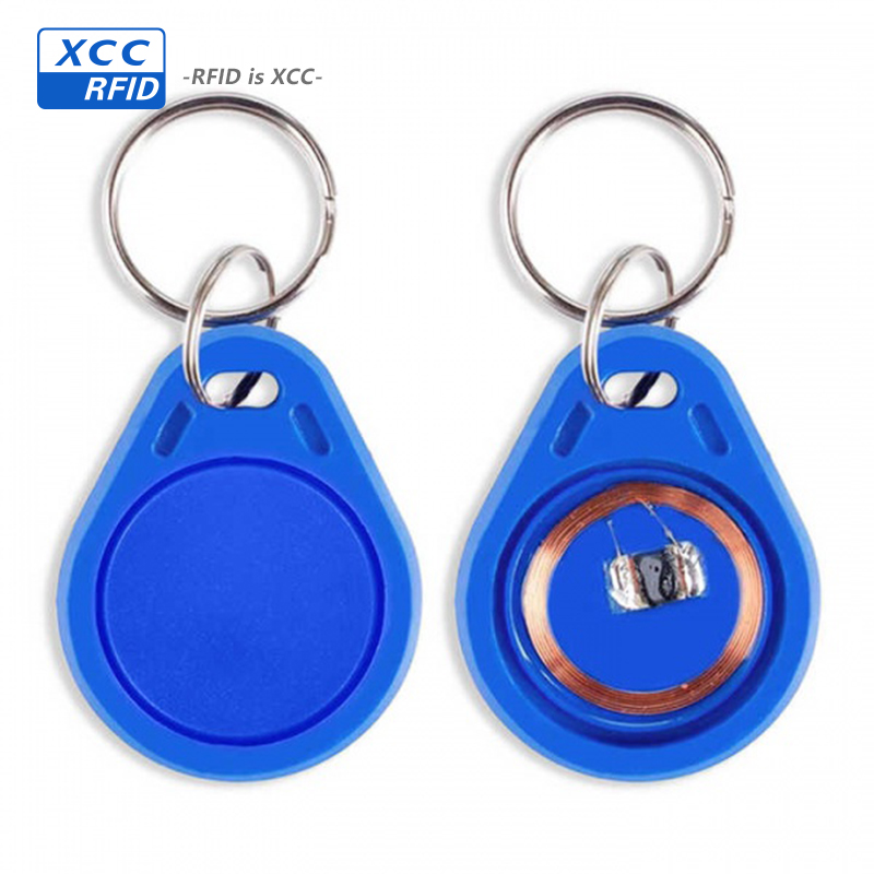Rewritable UID 13.56Mhz ABS Keyfob RFID Key Fob with keychain
