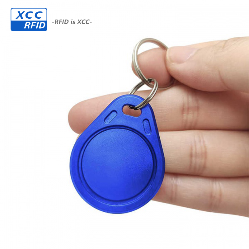 Rewritable UID 13.56Mhz ABS Keyfob RFID Key Fob with keychain
