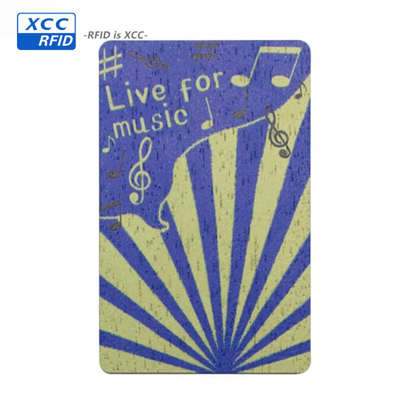Factory Supply Ntag 424 RFID NFC Business Smart Wooden Card