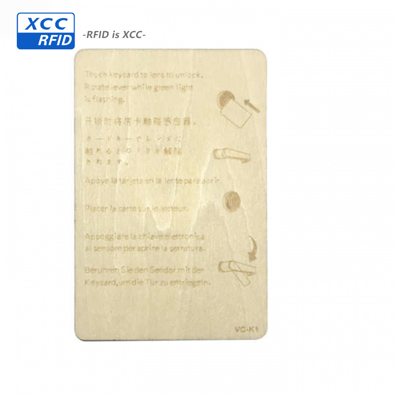 Factory Supply Ntag 424 RFID NFC Business Smart Wooden Card