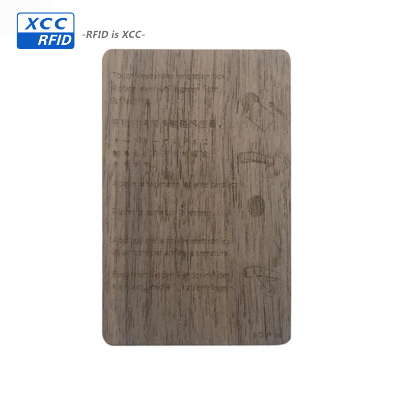 Factory Supply Ntag 424 RFID NFC Business Smart Wooden Card