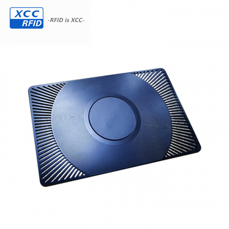 Brushed Steel Ntag 213/215/216 NFC Business Cards 
