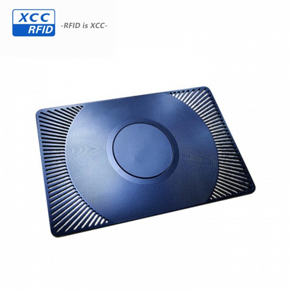 Brushed Steel Ntag 213/215/216 NFC Business Cards 